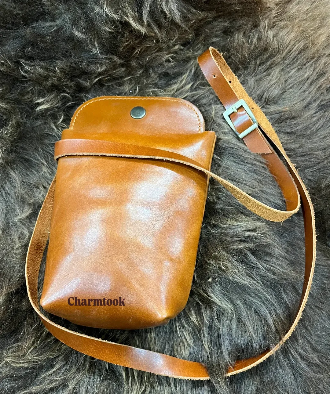 کیف دوشی چرم گاوی